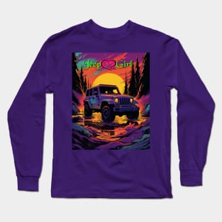 Jeep Girl Offroad Long Sleeve T-Shirt